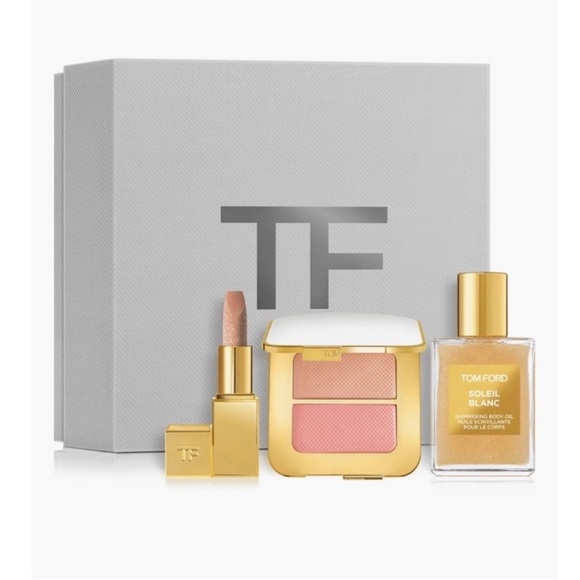 Tom Ford Other - Tom Ford Sunkissed Soleil Set Balm Frost Lipstick
Shimmer Oil Highlight Duo NEW